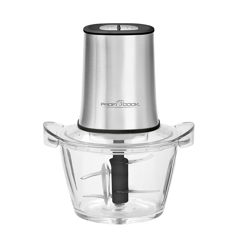 خردکن کاسه شیشه ای پروفی کوک، مدل PC_MZ 1150، توان 400 وات، چهار تیغه