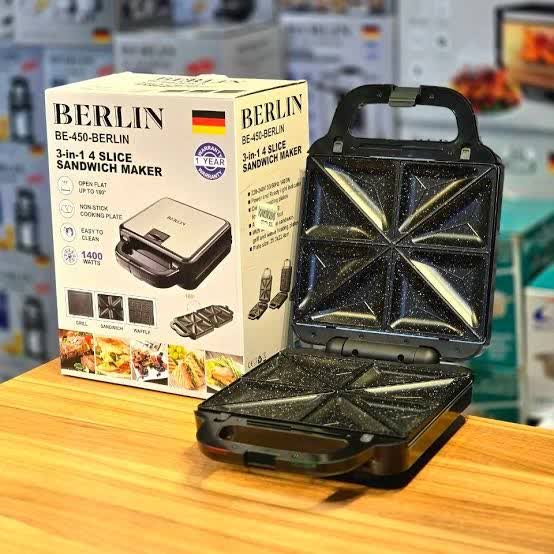 گریل کردن گوشت، مرغ و سبزیجات با ساندویچ ساز برلین BE-450